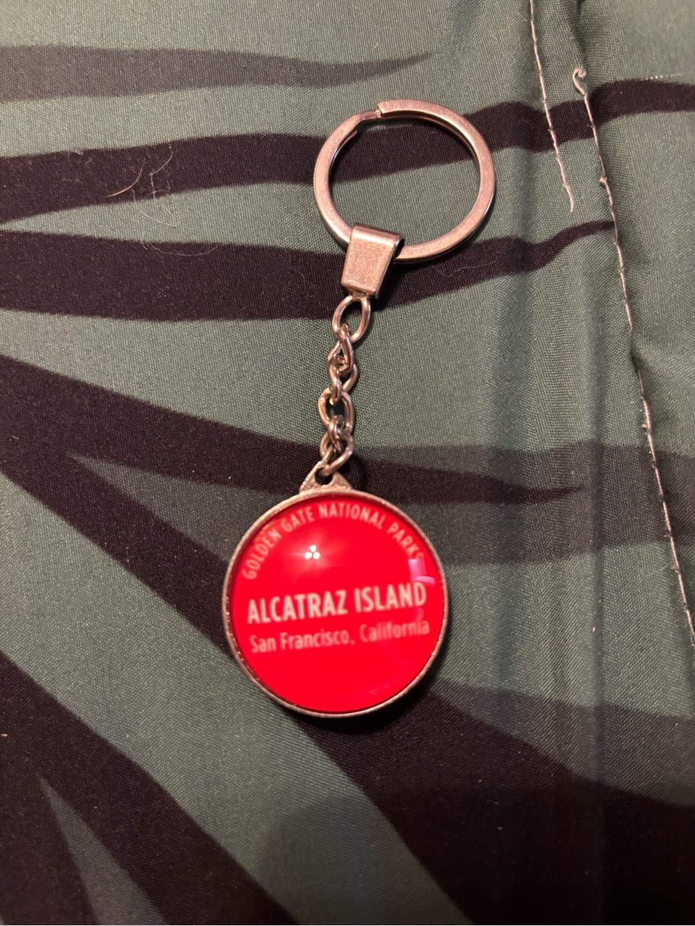 Alcatraz Island Red Souvenir Keychain